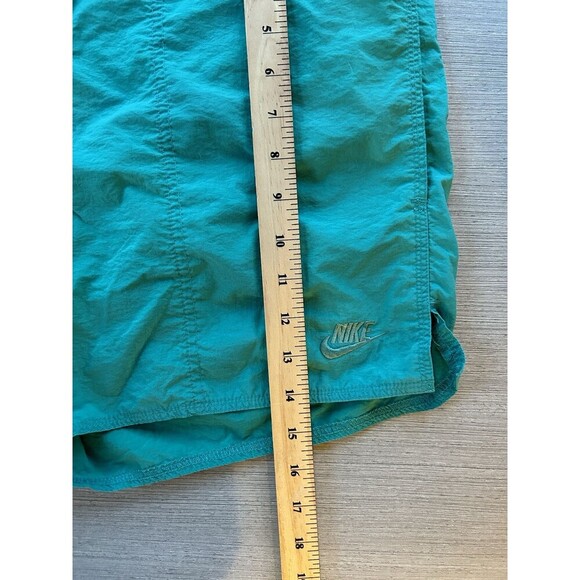 Vintage Men’s Nike Swim Athleisure Shorts 80’s 90’s Teal Lined L - Picture 5 of 7